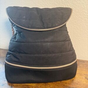 Stella‎ & Dot Crush It Backpack Womens Large Black Quilted Nylon Gym Travel Bag